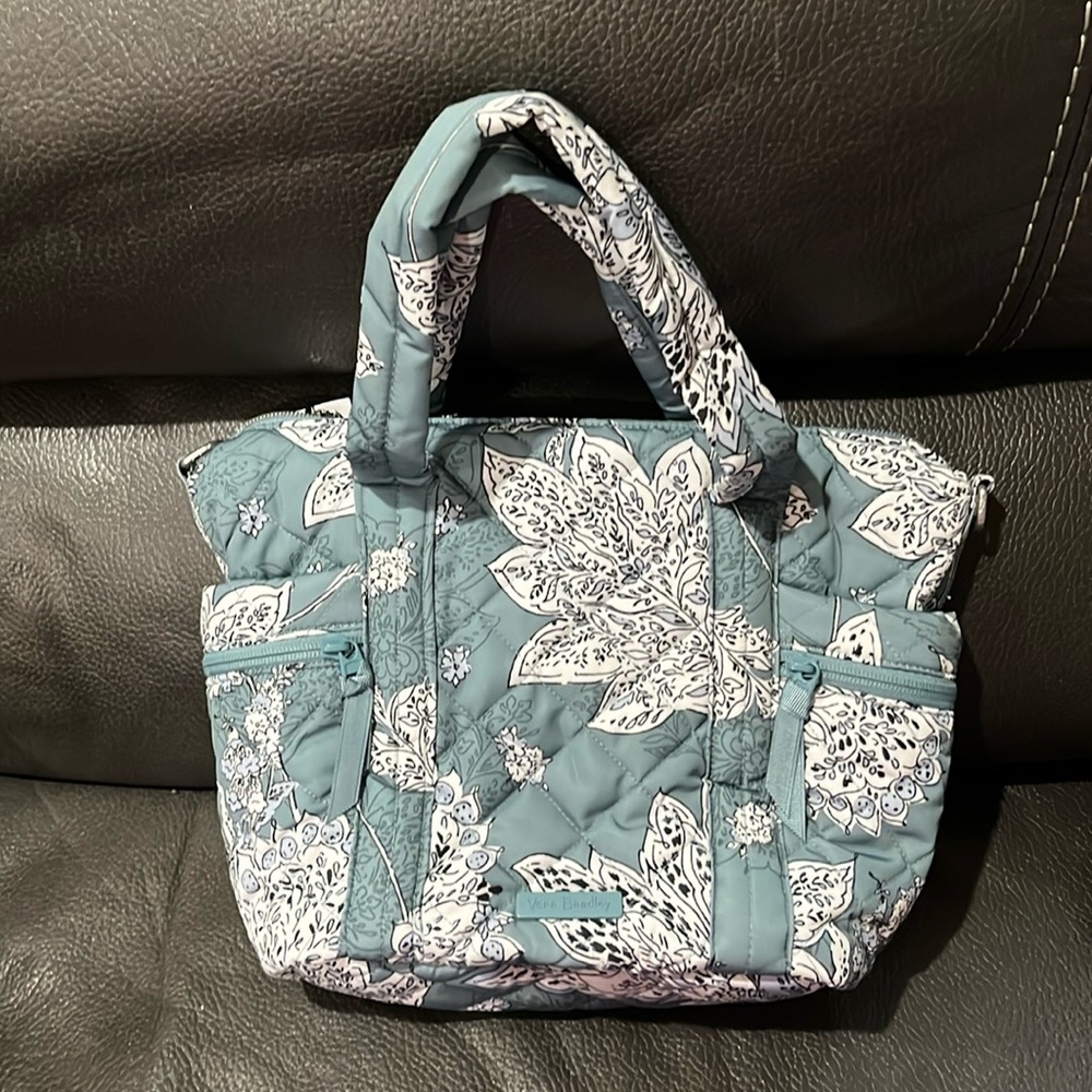 Vera Bradley Teal and White Floral Tote